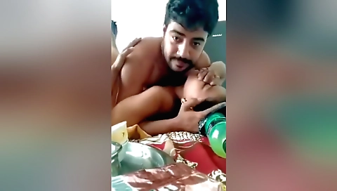 Sexy brunette in india style sexing with a white henchwoman