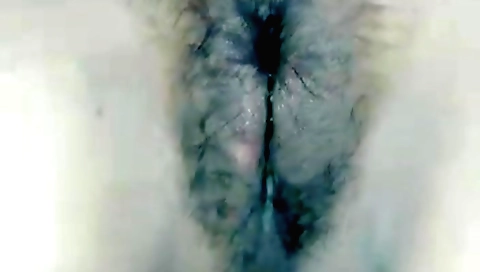 Amateur brunette hairy teen taking a dick in pussy